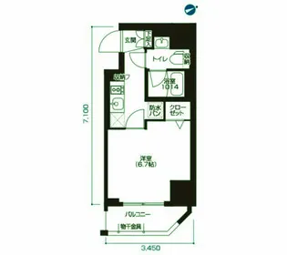 アーバネックス大森【6階】の間取り