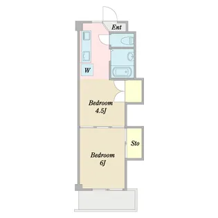 マツモト第三マンション【4階】の間取り