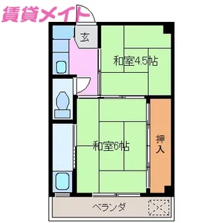 ネオステージ大仲新田I【4階】の間取り