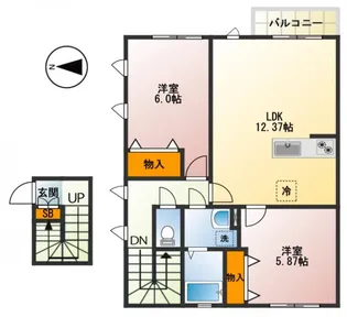 コンフォルト【2階】の間取り