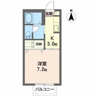 シャーメゾンK【2階】の間取り