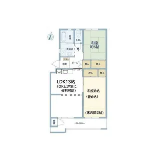 公田ハイツ【4階】の間取り