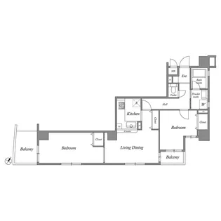 オーパスホームズ白山【11階】の間取り