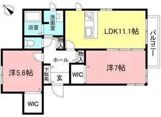 ステラプラスI【1階】の間取り