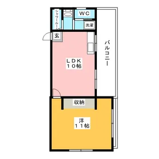 サンセイハイム【4階】の間取り