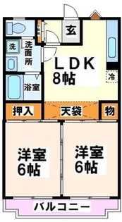 パルファンヴェール【1階】の間取り