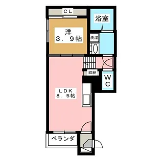ネマーレ大曽根【2階】の間取り