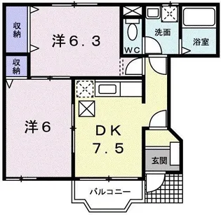 グレイスフルフィールドIV【1階】の間取り
