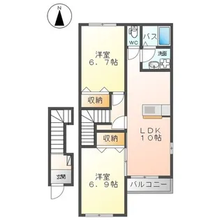 フォン ブラウン【2階】の間取り