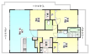 リベール古京町【12階】の間取り