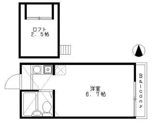 サットンプレイス荻窪【2階】の間取り