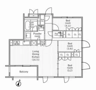 nidoSAKURAGAOKA-ニドサクラガオカ-【2階】の間取り