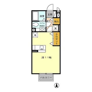 セジュールドマーニ【2階】の間取り