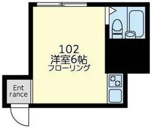 コーポラス三ツ沢【1階】の間取り
