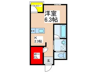仮)コリド赤塚B【2階】の間取り