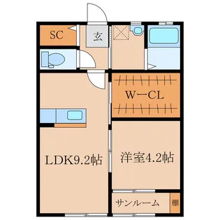 ALO II【1階】の間取り