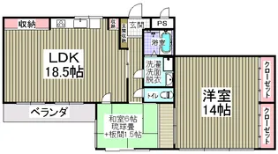 パルコーポ久御山【3階】の間取り