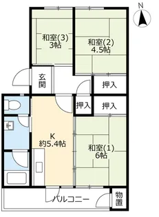 UR花山東【7階】の間取り
