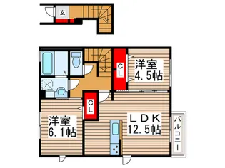 フリッシュ【2階】の間取り