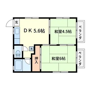 宮内サンハイツ西新井C棟【2階】の間取り