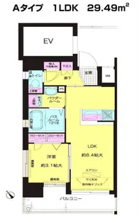 エフ パルク高宮【8階】の間取り