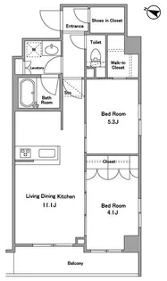 ケリア西馬込アジールコート【3階】の間取り
