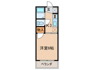 カレッジサイド寺田【2階】の間取り