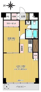 ニックハイム新丸子【5階】の間取り