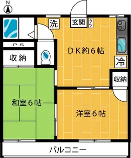 フォーブル新田B棟【2階】の間取り