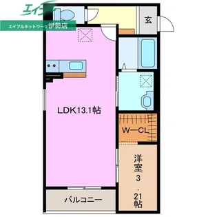 AKATSUKI RESIDENCE【2階】の間取り