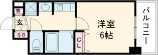 プレサンス桜通アベニュー【6階】の間取り