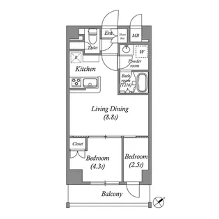 ISM練馬【5階】の間取り