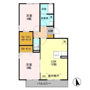 ノールベルクB【3階】の間取り