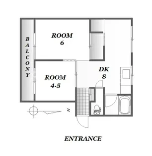 第2鈴江マンション【1階】の間取り