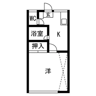 ハイム大井【1階】の間取り