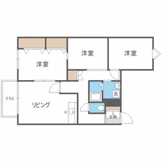 メゾン伏見【1階】の間取り