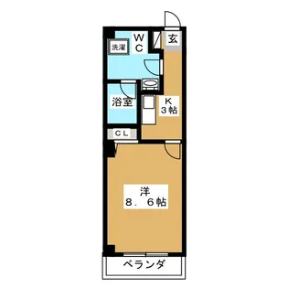 クレール・ボア【2階】の間取り