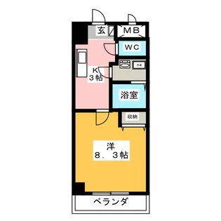 プリミエール阿久比【1階】の間取り