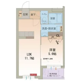 ハートフル インフィニティ【1階】の間取り