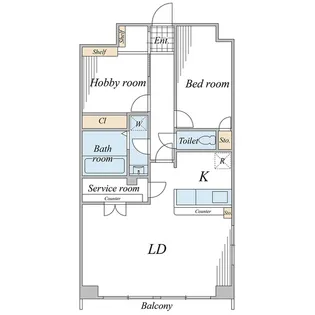 金沢文庫シーサイド三和プラザII【3階】の間取り