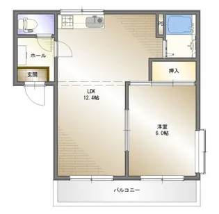 リバティハウスA【1階】の間取り