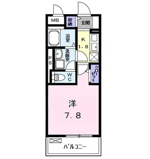 ハーモニーハイツ高畑【4階】の間取り