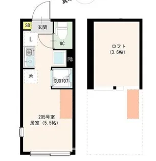 HARUMI上高井戸【2階】の間取り