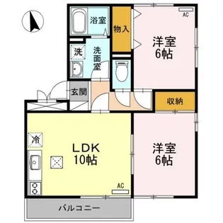 ロイヤルガーデンA【1階】の間取り
