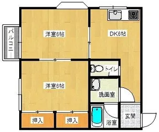 リバーサイドハイツ【1階】の間取り