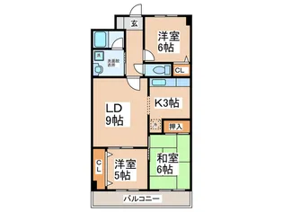 ジュネス壱番館【4階】の間取り
