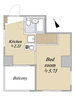 Stanza-Mia白山【6階】の間取り