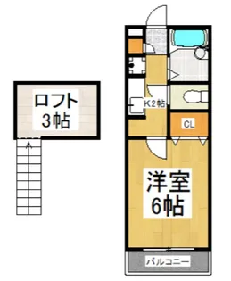 グローリーハイツI【1階】の間取り