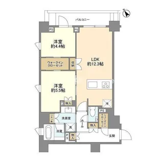 ピアース渋谷本町レジデンス【3階】の間取り