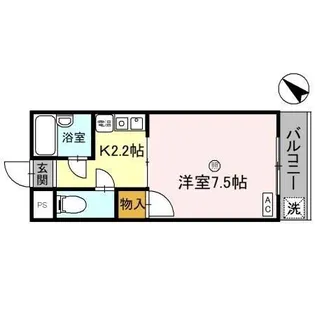 リバーハイツ豊岡【2階】の間取り